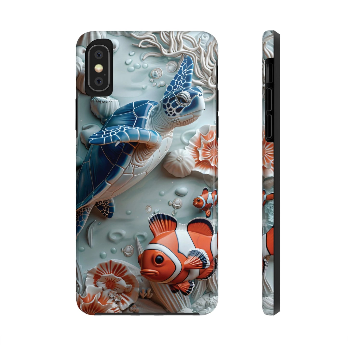 Sea Turtle and Clown Fish iPhone Case