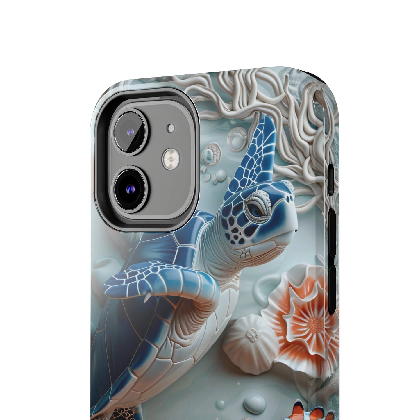 Sea Turtle and Clown Fish iPhone Case